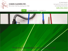Tablet Screenshot of cheerscleaning.com
